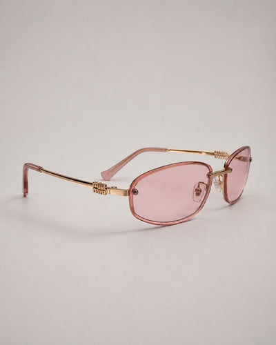 Rose Quartz Retro Ovals
